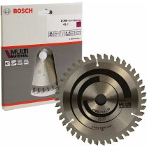 Bosch Professional 1x Kreissägeblatt Multi Material  Sägeblatt Ø 160 x 2,4 x 20 mm, 42 Zähne, Zubehör Kreissäge)