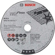 Bosch 5 Stück Trennscheibe Expert Inox (für Edelstahl 76 x 10 x 1 mm,