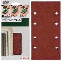 Bosch Schleifblatt Klett 10 x, 93 x 185 mm, K 40 für...