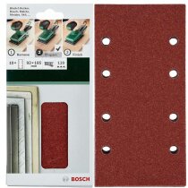 Bosch Schleifblatt Klett 10 Stück, 93 x 185 mm, K...