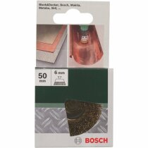 Bosch Topfbürste, ø 50 mm , 6 mm gewellter Draht, vermessingt