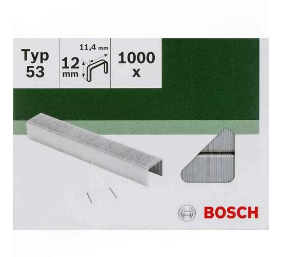 Bosch  KlammernvTyp 53 - 11,4 x 0,74 x 12 mm 1000 Stk. 2609255822